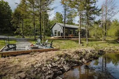 Image de Nature's Edge: Serene/Modern Cabin w. Firepit +Pond