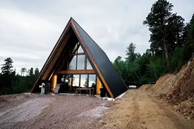 New Black Hills Modern A-Frame Cabin