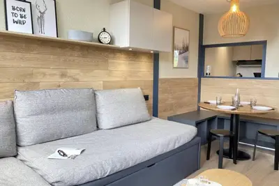 Image de À 10m des pistes de ski, 4ème étage, balcon, télévision, casier à ski, 26m², Avoriaz