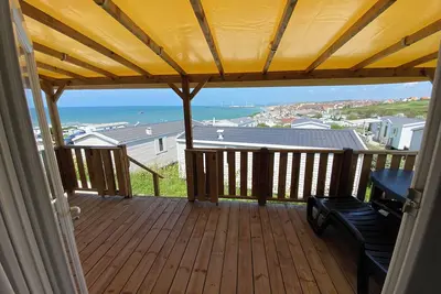 Image de Mobile home vue mer en hauteur de la côte d’Opale