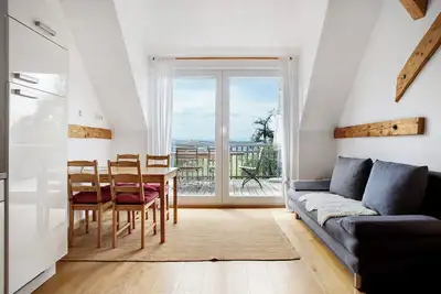 Image de Appartement 'Die Mittlere Ferienwohnung, 45qm' avec balcon et Wi-Fi