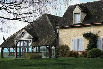 Image de Magnifique maison percheronne, piscine chauffée, jardin avec vue panoramique