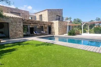Image de Bergerie Piana d'architecte neuve, 8 pers, piscine chauffée, 10 min plage