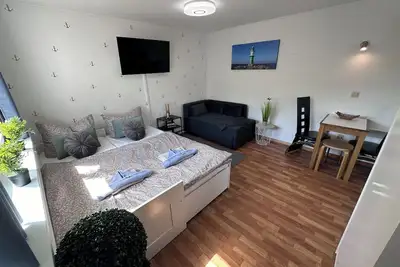 Image de “Neptun Apartment” in Rostock is ideal for fitters