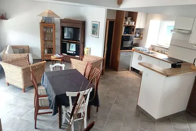 Image de Maison calme avec jardin près plage, 6 pers, à Le Tour-du-Parc