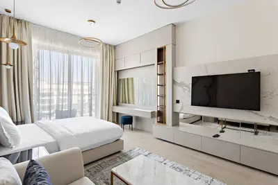 Image de Chic Studio in Arjan with pool game room and gym