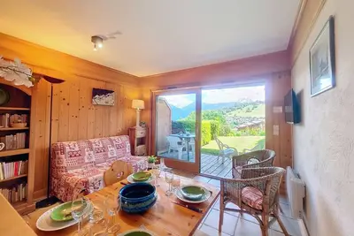 Appartement 2 chambres avec jardin au pied du Mont Blanc