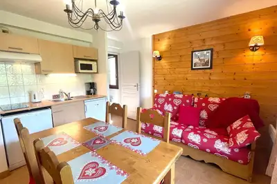 Image de Appartement cosy avec piscine, au pied des pistes Ă Flumet