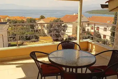 Image de Island Krk, Njivice - flat with panoramic view