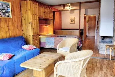 Image de Charmant studio central à Morzine avec balcon et cheminée