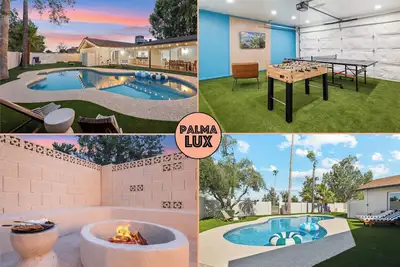 Desert Oasis: Pool ~ Games ~ Fire Pit on Golf Course