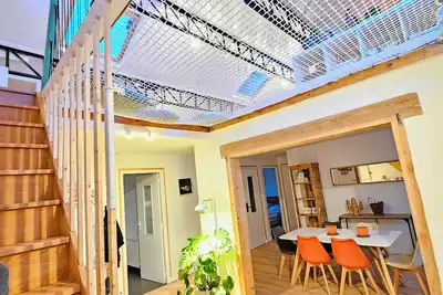 Image de Maison cozy à 10min de Nancy avec filet suspendu pour 6 personnes maximum.