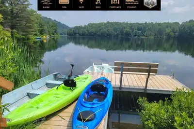 Image de Canada Day! Waterfront Cabin Spa Kayak Tremblant