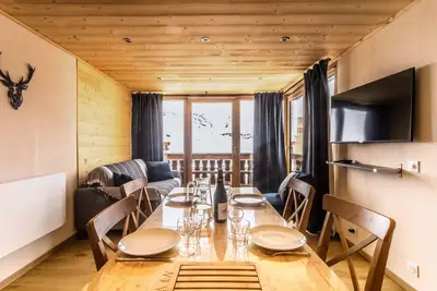 Image de Somptueux appart 4 pers. 40m², 3 pièces, 3 lits, dans un style montagne moderne raffiné
