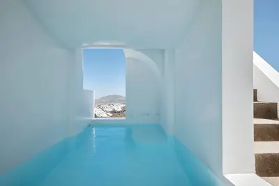 Image de Marvellous Santorini Apartment | Dante Zogratis Apartment | 1 Bedroom | Private Furnished Terrace with Outdoor Jacuzzi with Spectacular Caldera and Volcano Views | 25is Martiou, Imerovigli