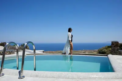 Image de Delightful Santorini Suite | White Pearl Suite | 2 Bedrooms | Private Pool with Panoramic Sea Views | Furnished Terrace | Imerovigli