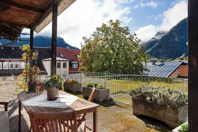 Appartement 'Ferienwohnung Beim Posthalter' avec vue sur la montagne, terrasse privée et Wi-Fi