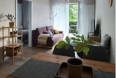 Image de Cozy apartment in the Vip, green area with a terrace & view of the Vistula River