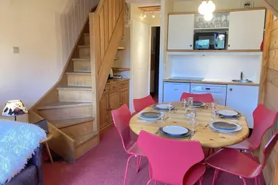 Image de À 10m des pistes de ski, 4ème étage, vue montagne, balcon, télévision, casier à ski, 40m², Avoriaz