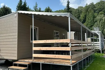 Image de Bungalow \"Casa Mobile 4\" avec terrasse privée, jardin privé et climatisation