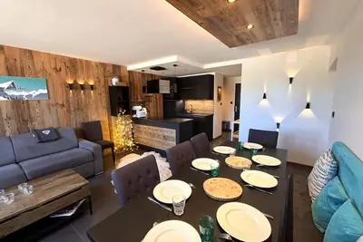 Image de À 10m des pistes de ski, balcon, télévision, casier à ski, 55m², Avoriaz
