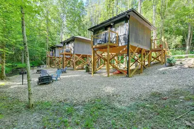 Cosby 'Wilderness Cabin' Studio w/ Fire Pit