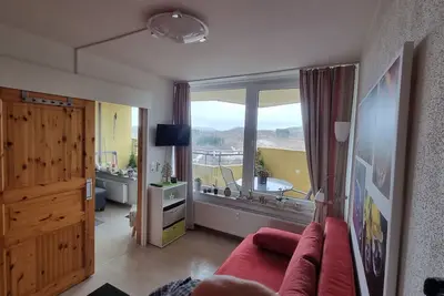 Image de Appartement \"Traumblick\" avec vue sur les montagnes, balcon et Wi-Fi