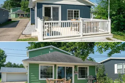 Image de 2 Houses on 1 lot, right on Gun Lake with dock! Lake toys & game room included!
