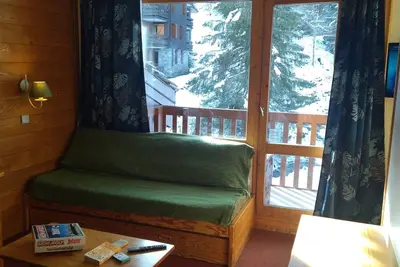 Image de Appartement 'Valmorel' avec vue sur montagne et balcon