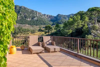 Maison de rêve majorquine avec vue sur les montagnes, terrasse privée et Wifi