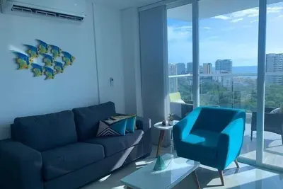 Image de Apartment Luxury+Sauna+Gym+Ac+WiFi+Sea View@ Santa Marta