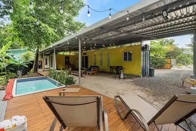 Unique Container Home with Private Pool and Deck