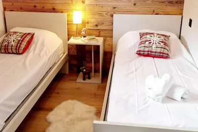 Image de Chalet, vue exceptionnelle, terrasse, balcon, cheminée ou poêle à bois, télévision, 151m²
