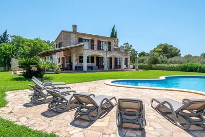 Image de Villa 'Son Sant Marti Gran' avec vue sur les montagnes, Wi-Fi et climatisation