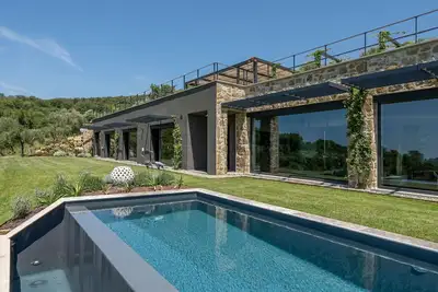 Maison de vacances privée avec piscine privée, Wifi, climatisation, terrasse, vue panoramique