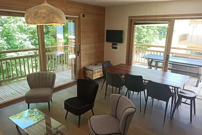 Image de Paradiski nouveau, calme et ensoleillé plan Peisey