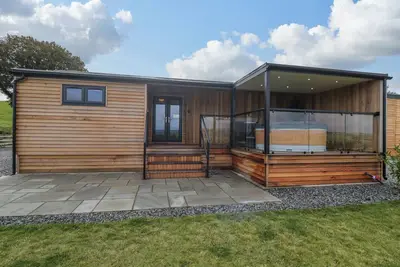 Image de Math (Lodge 3), pet friendly, with hot tub in Corwen