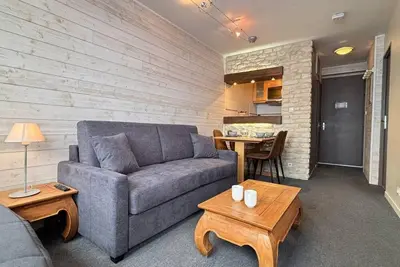 Image de À 10m des pistes de ski, 4ème étage, balcon, télévision, casier à ski, 26m², Avoriaz