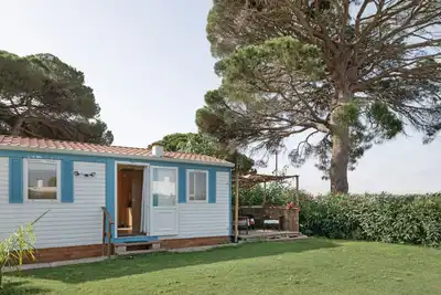 Mobile Home 'Calma' avec vue sur la montagne, terrasse partagée et climatisation