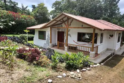 A cozy and colorful house in a wonderful natural environment.