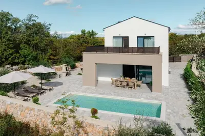 Image de Belle maison à Dobrinj avec WiFi