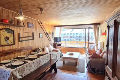 Image de Appt style montagnard 6 pers vue pistes
