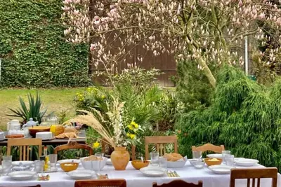 Image de Maison d'hôtes 'Schlamau19 - Unterm Nussbaum' avec terrasse partagée, jardin partagé et Wi-Fi