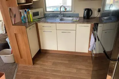 Fully equipped static Caravan on two center park