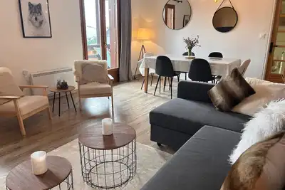 Appartement avec balcon vue sur les montagnes
