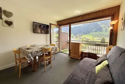Image de Appartement 2 pièces cabine avec balcon, proche village et pistes - Praz Sur Arly - 5 pers.