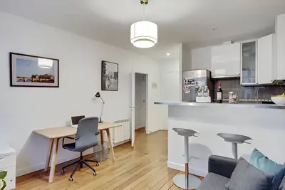 Image de Quartier à la mode du Marais climatisé 2 chambres