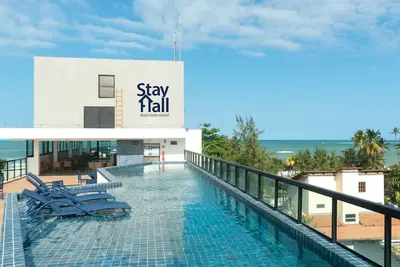 Image de Apartamento de 1 Quarto, em Maracaipe, com Piscina Cobertura-sh069b