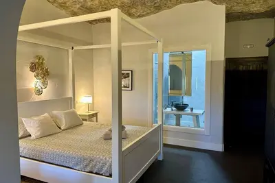 Chambre 'Cueva 2' avec vue sur les montagnes, piscine privée et Wi-Fi