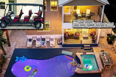 Image de #1 Destin home, Saltwater spa & pool, Beach@2min walk, Golf cart